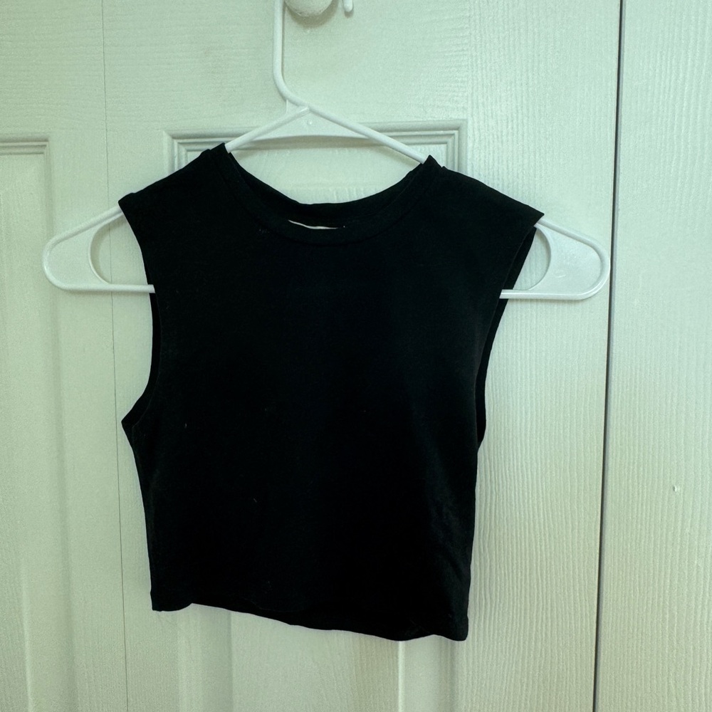 Zara Black Muscle Tee